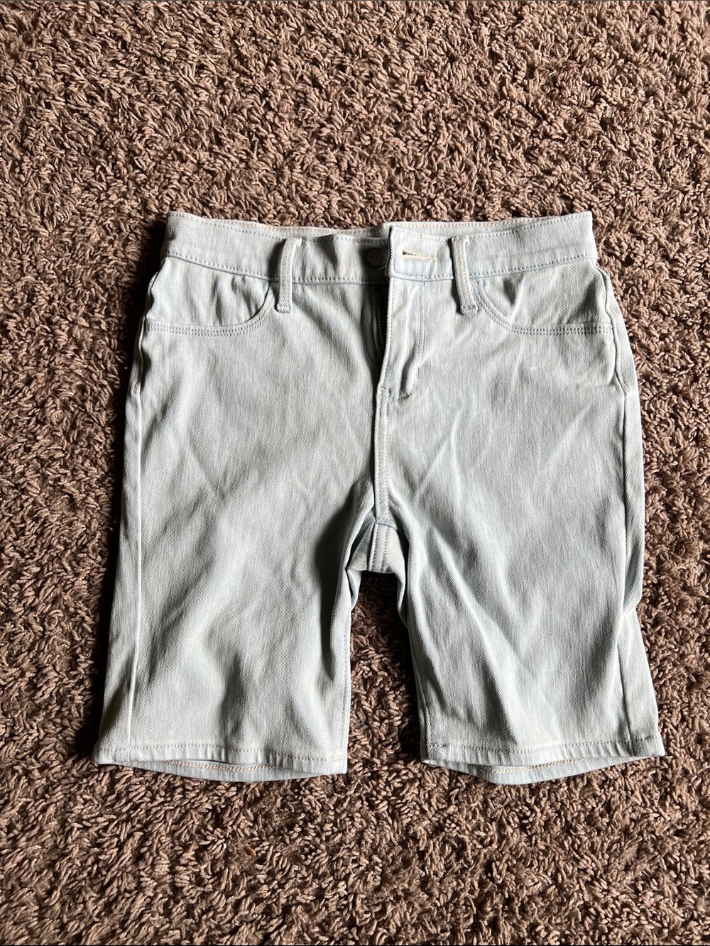 Old Navy Light Gray Kids Stretch Bermuda Shorts